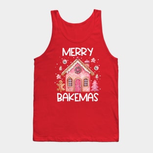 Merry Bakemas - Gingerbread House Christmas Tank Top